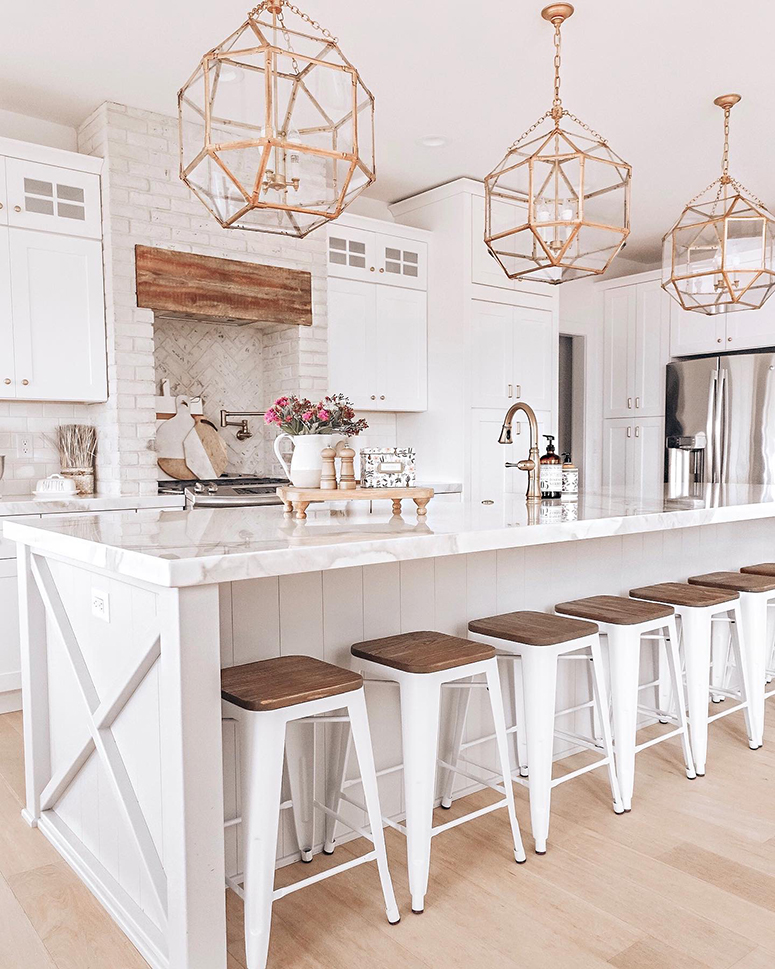 Life At The Kitchen Counter, Farmhouse Style Kitchen Counter Stools